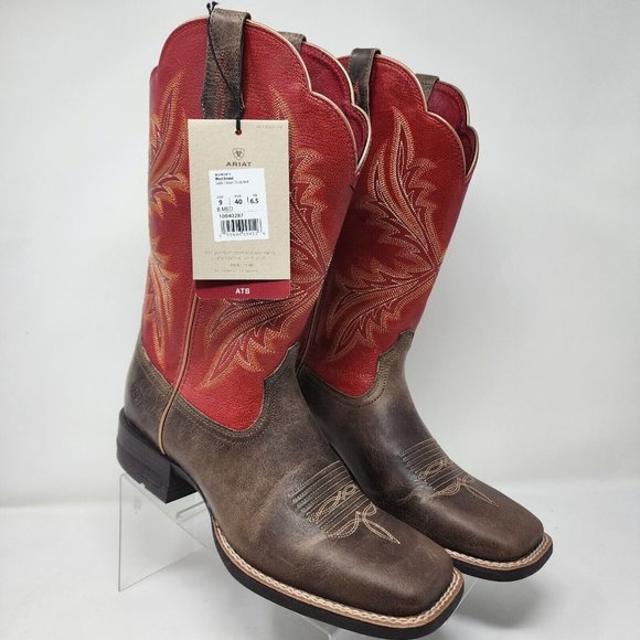 Ariat Shoes Ariat Western Boots Womens 9 Sable Red West Bound Shock
